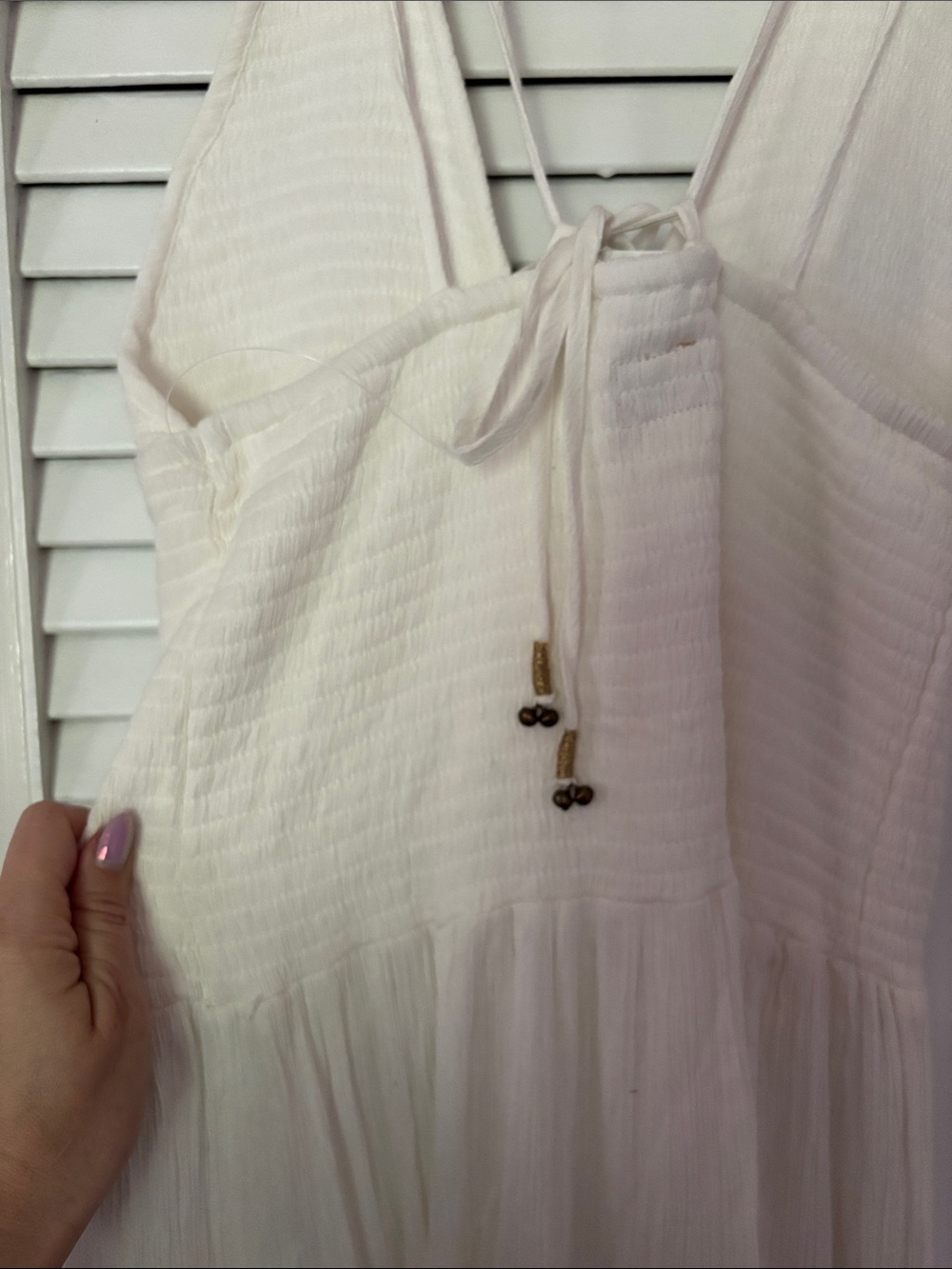 Free People free-est Fun In The Sun Maxi Dress, Ivory, S, NWOT - Picture 6 of 6